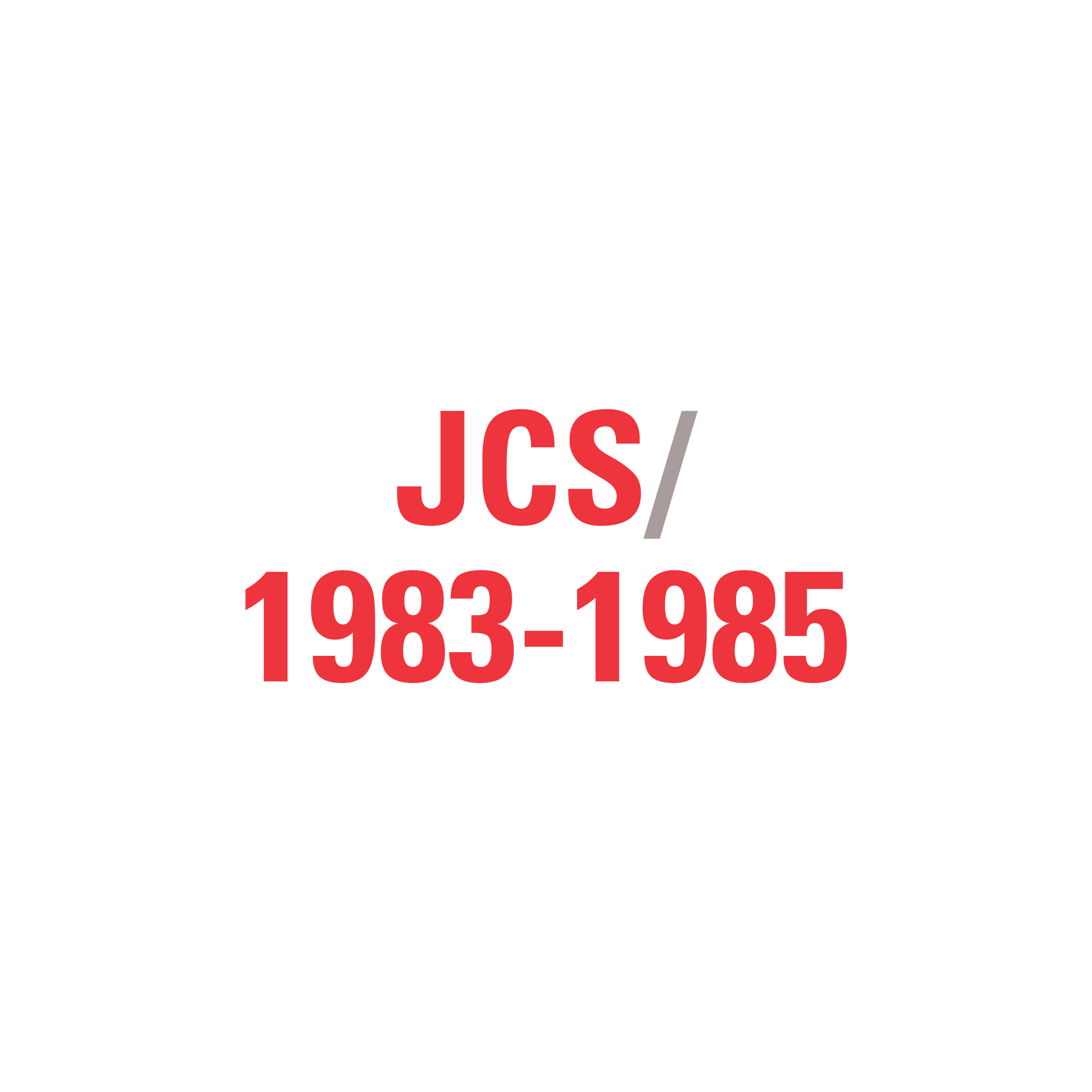 JCS 1983-1985